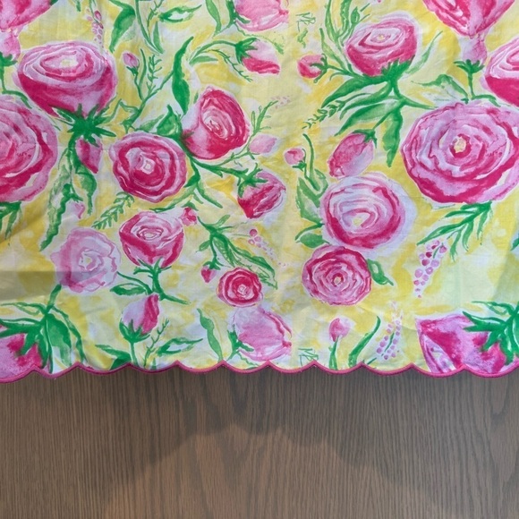 Haley and the Hound Floral Scalloped Ruffle Cap Sleeveless Dress / small - Picture 6 of 15